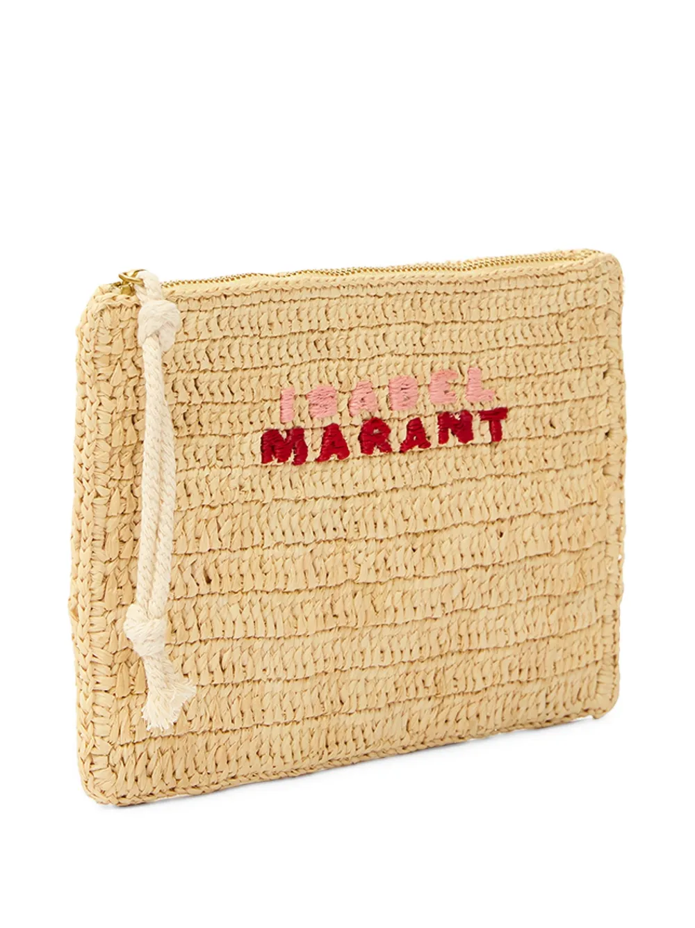 ISABEL MARANT Praia clutch Beige