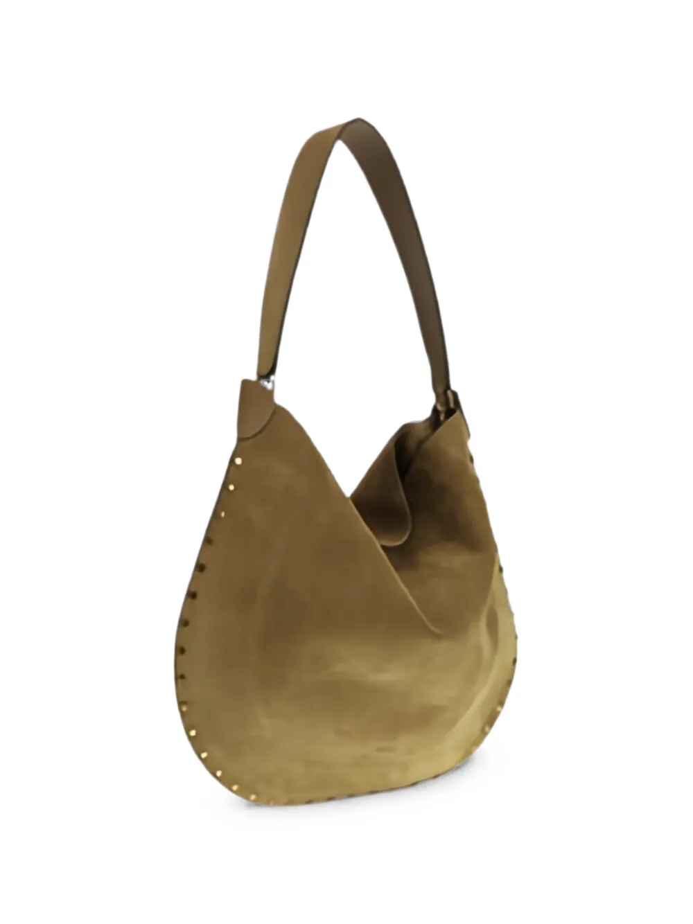 ISABEL MARANT Oskan Hobo suède schoudertas Beige