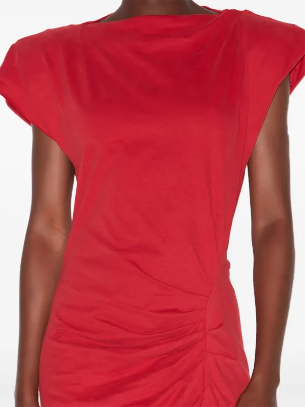 【関税込み】Isabel Marant レッド Nadela ミディアムワンピース NADELA DRESS Woman red | ISABEL MARANT Official online store