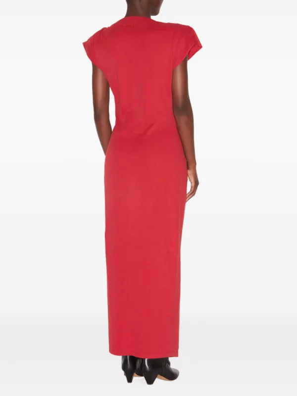 【関税込み】Isabel Marant レッド Nadela ミディアムワンピース NADELA DRESS Woman red | ISABEL MARANT Official online store