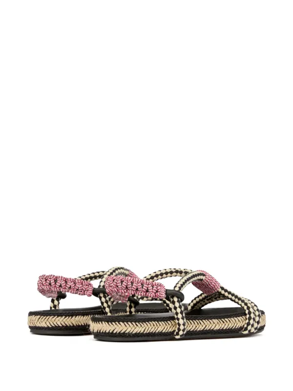 サンダル・ミュール Isabel Marant SS25 'Edil' sandals (SD0239FAC2B01S BKSI) EDIL SANDALS Woman black and silver | ISABEL MARANT Official