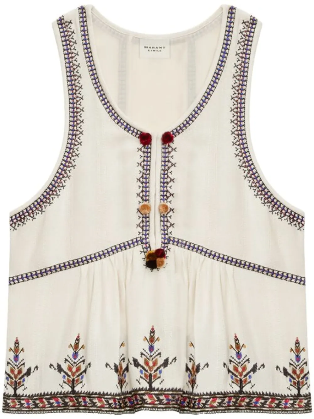 MARANT ÉTOILE Kourtney top | White | Image 1