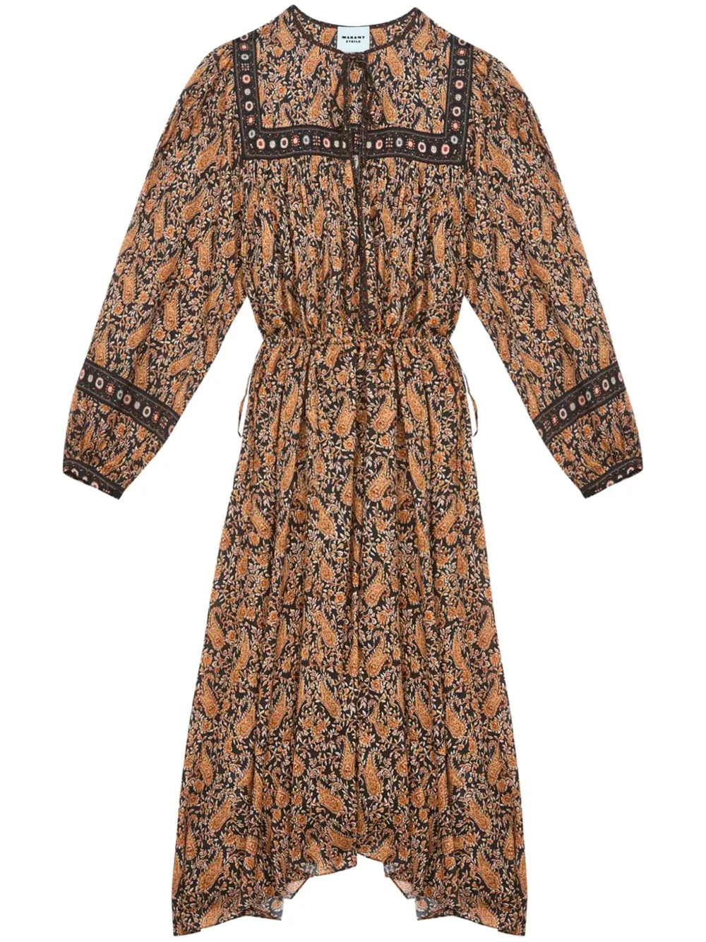 MARANT ÉTOILE robe Greila à coupe mi-longue | marron | Image 1