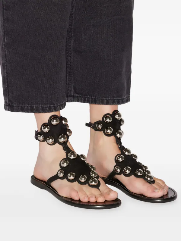 ISABEL MARANT Velvee Sandals | Black | FARFETCH