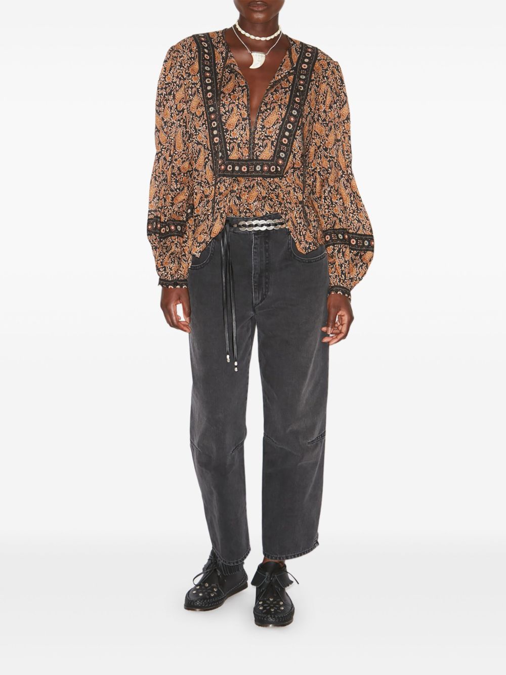 MARANT ÉTOILE Gayle blouse - Bruin