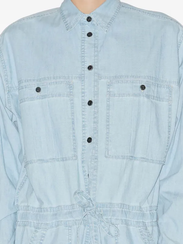 MARANT ÉTOILE Valena Jumpsuit | Blue | FARFETCH ID