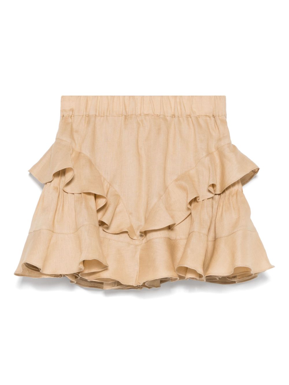 PNK Shorts met ruches - Beige