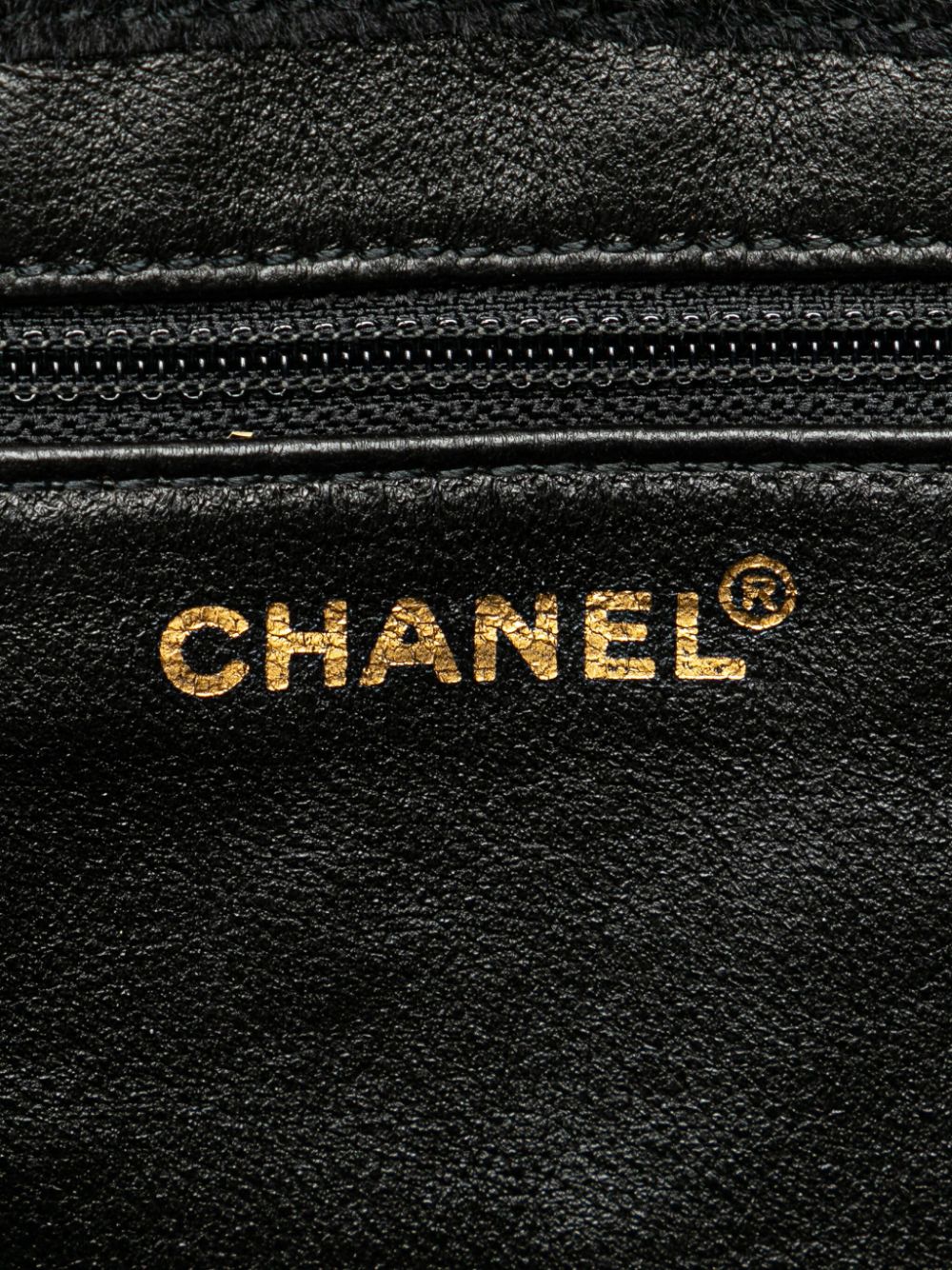 CHANEL 2000-2002 Quilted Pony Hair and Velour Chocolate Bar Drawstring tote bag Women