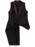 Marc Le Bihan asymmetric waistcoat - Black