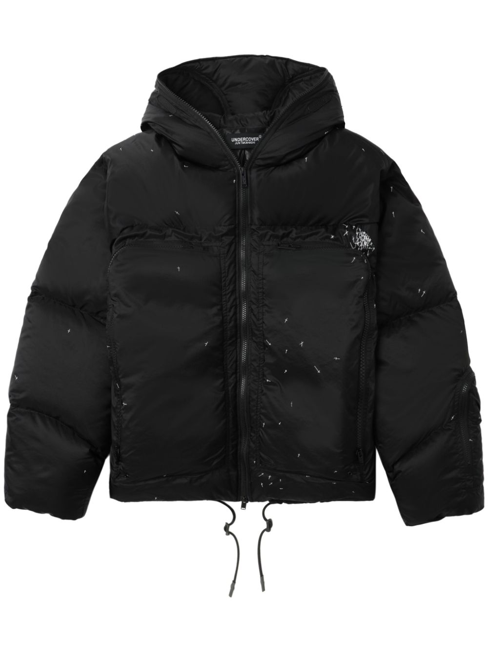 Undercover hooded down jacket - Black