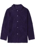 BODE crochet-knit shirt - Purple