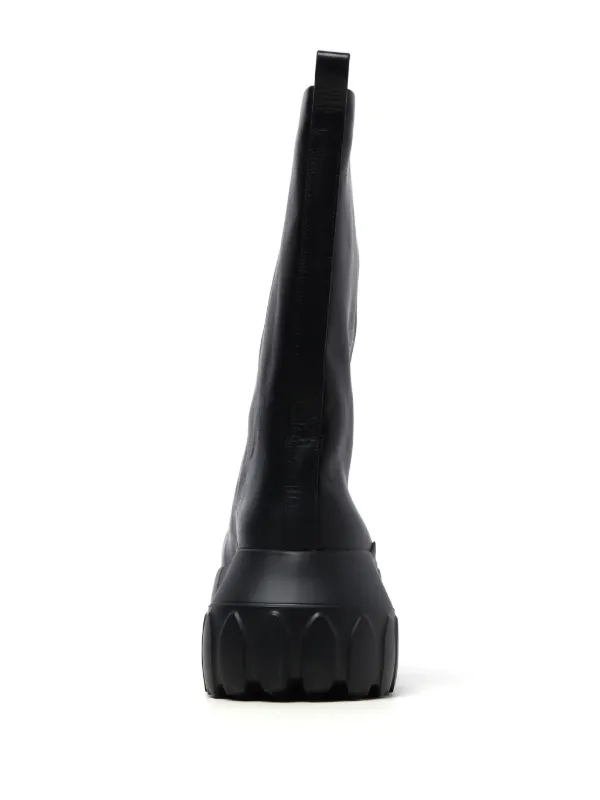 Rick Owens mid-calf Leather Boots | Black | FARFETCH
