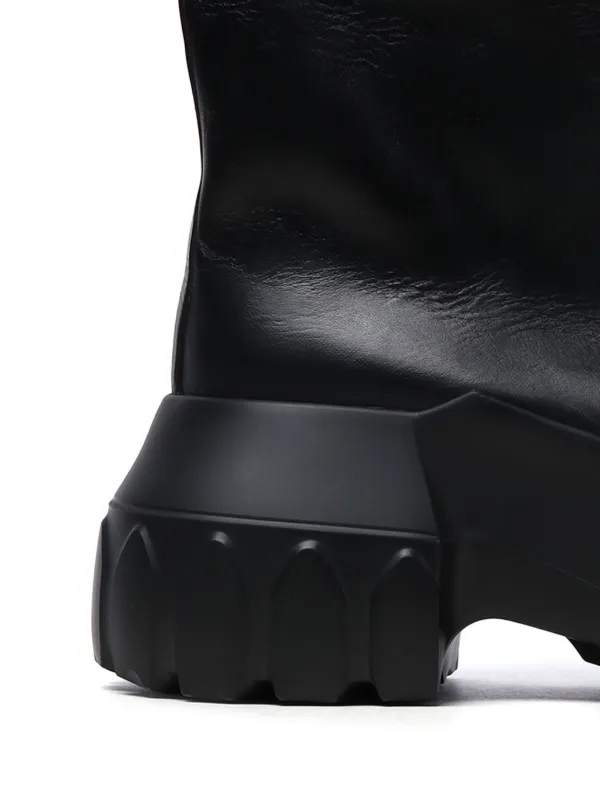 Rick Owens mid-calf Leather Boots | Black | FARFETCH
