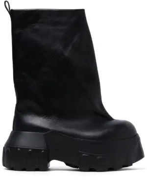 Rick Owens Bauhaus Ballast Boots | Black | FARFETCH AO