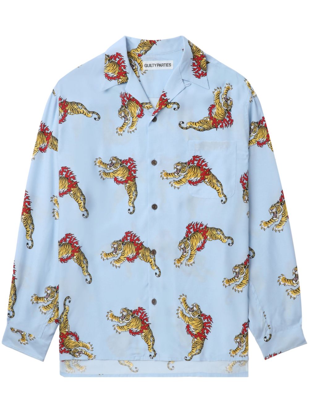 x Tim Lehi tiger-print shirt