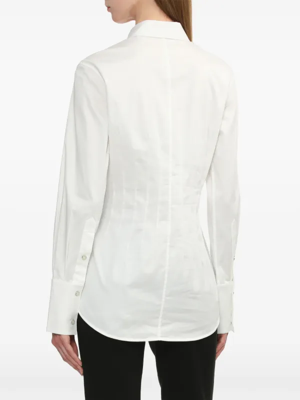 Helmut Lang fitted-waist Shirt | White | FARFETCH LB