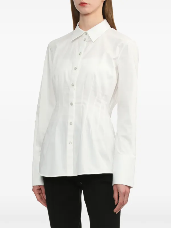 Helmut Lang fitted-waist Shirt | White | FARFETCH LB
