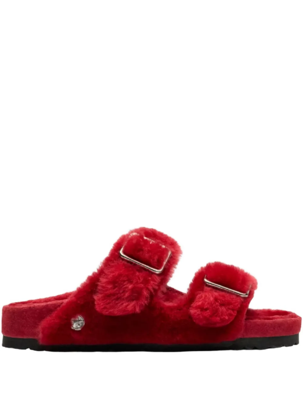 Birkenstock 1774 Arizona shearling sandals Red