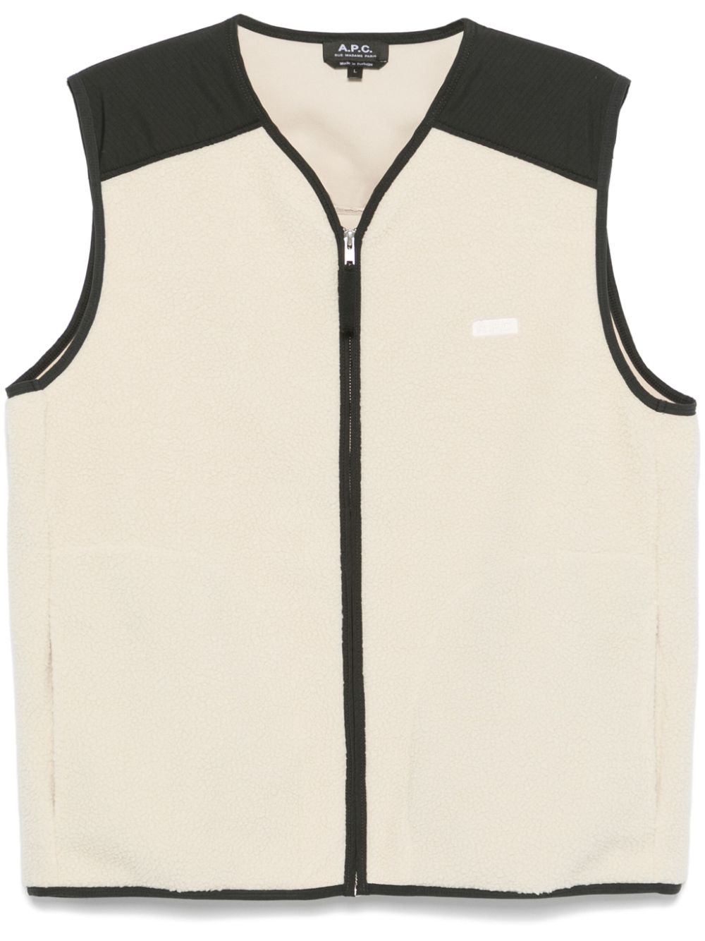 faux-shearling vest