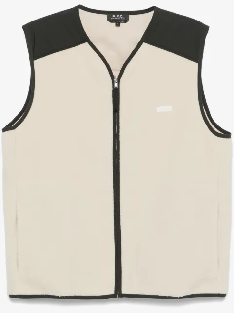 A.P.C. faux-shearling vest