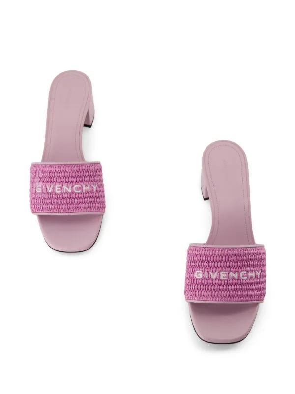 Givenchy 4G ラフィアミュール 45mm | パープル | FARFETCH JP Givenchy 4G ラフィアミュール 45mm | パープル | FARFETCH JP