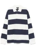 A.P.C. striped polo shirt - Blue