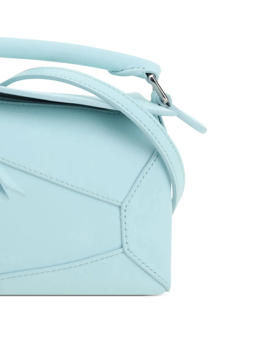Loewe Mini Puzzle Edge Shoulder Bag In Blue