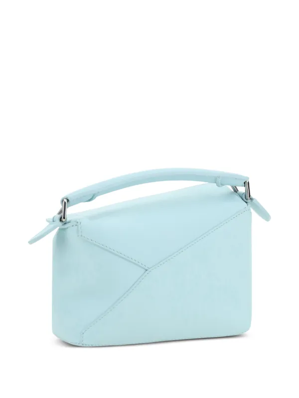 LOEWE ロゴポーチ　水色 LOEWE Mini Puzzle Edge Shoulder Bag | Blue | FARFETCH