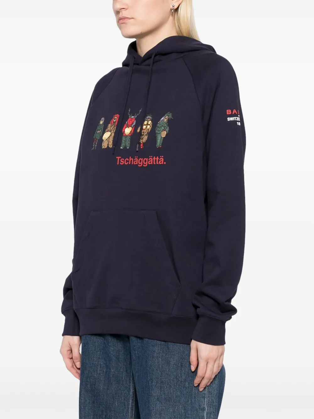 Bally Hoodie met print Blauw