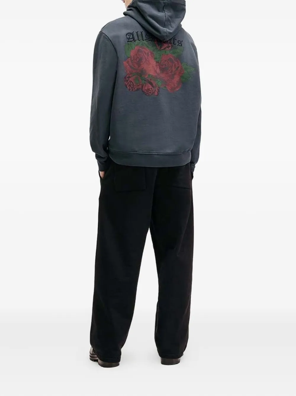 AllSaints Broek met trekkoord Zwart