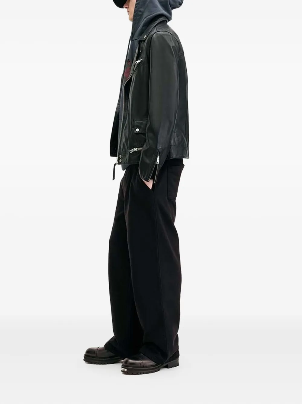 AllSaints drawstring-fastening trousers - Zwart
