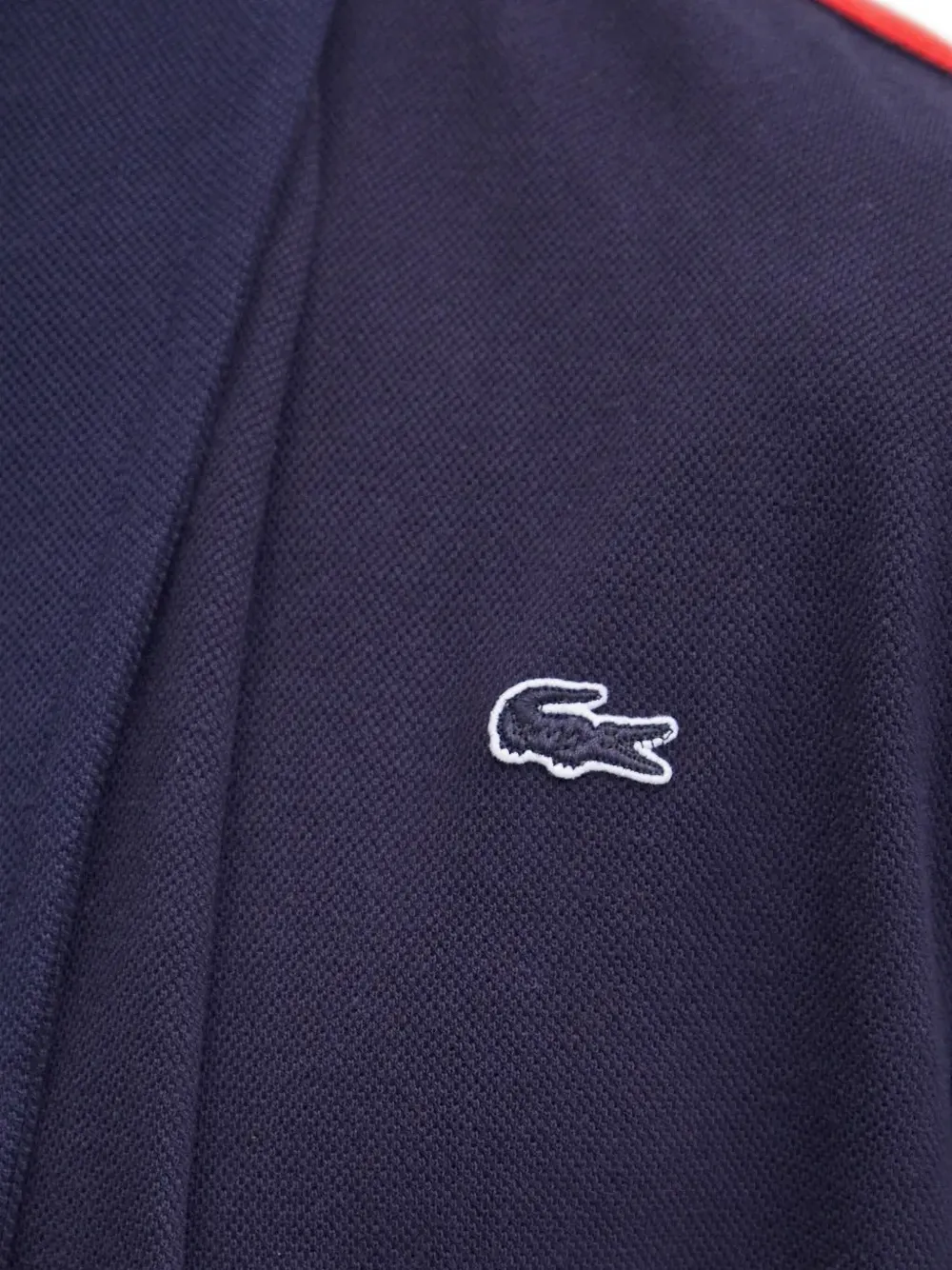 Lacoste Badjas met zijstreep Blauw
