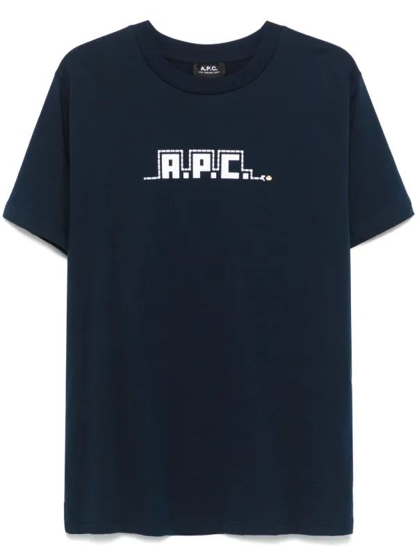 A.P.C｜ (Snake T shirt (COHBW M26502 GAC)) A.P.C. Men's Lunar New Year Snake T-Shirt in White A.P.C.