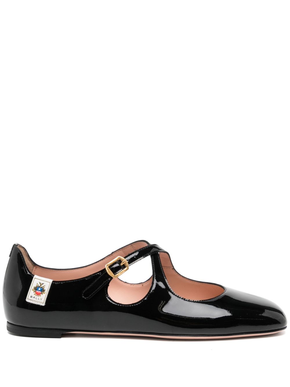 Bally Baunty tag ballerina shoes – Black