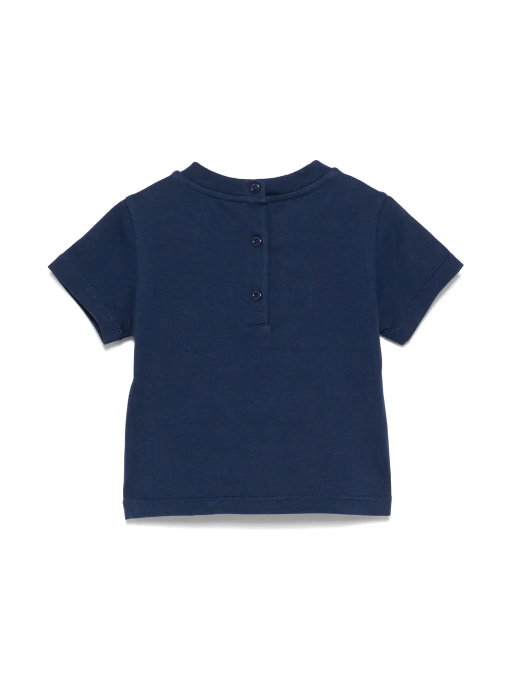 Fendi Kids T-shirt met geborduurd logo Blauw