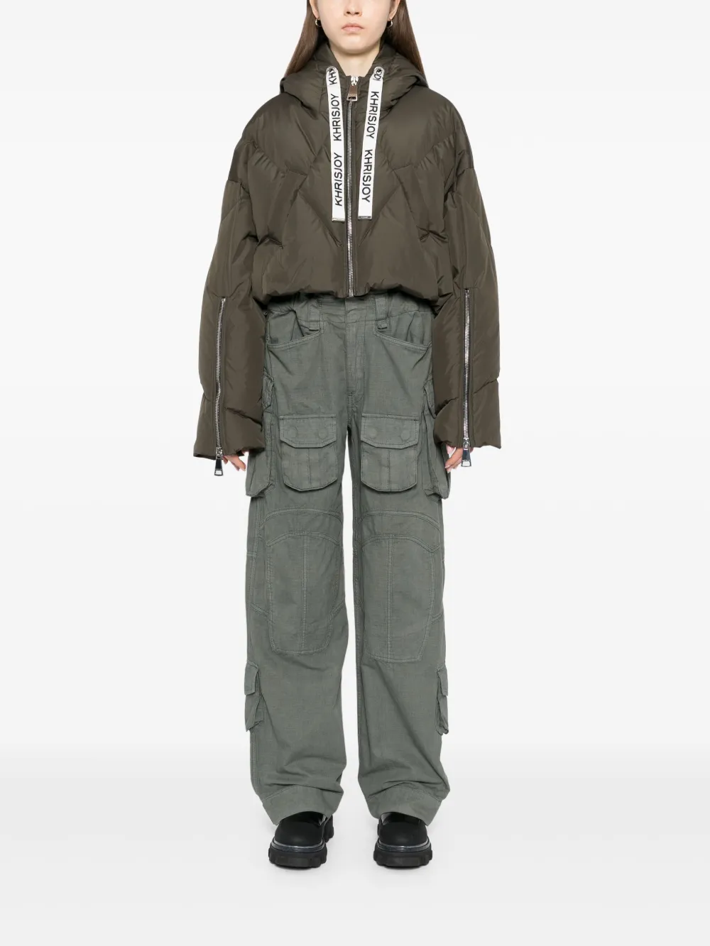 Khrisjoy Khris cropped iconic jacket | Down Jackets | Image 2