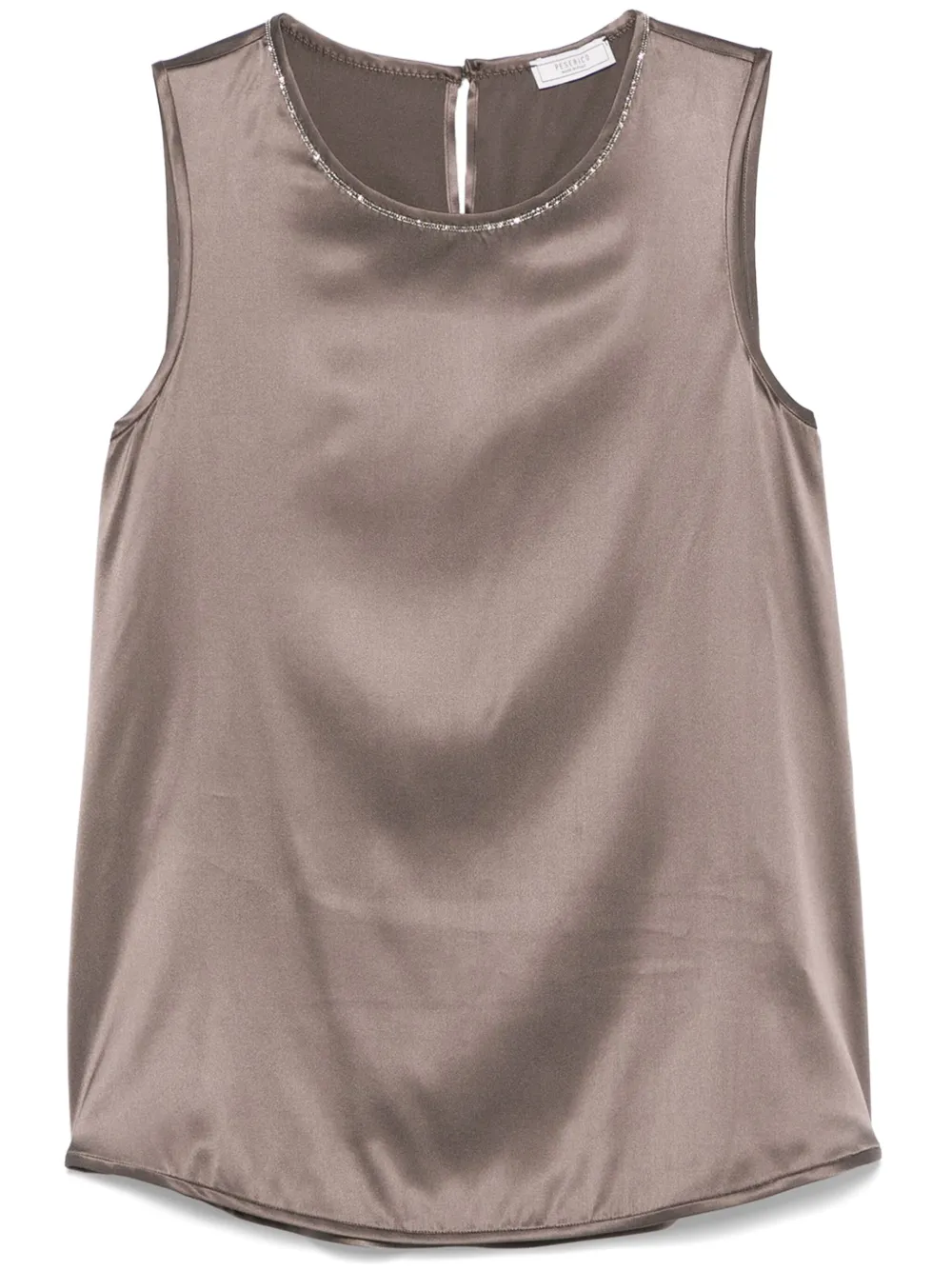 Peserico Punto top met Luce-detail Grijs