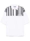 Moschino striped polo shirt - White