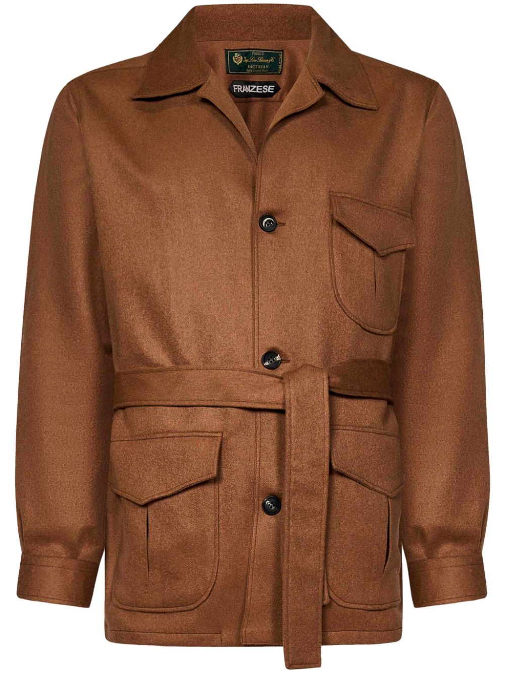 Franzese Collection James Bond Safari Jacket In Brown