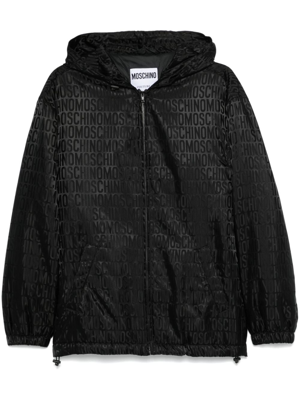 logo-jacquard jacket