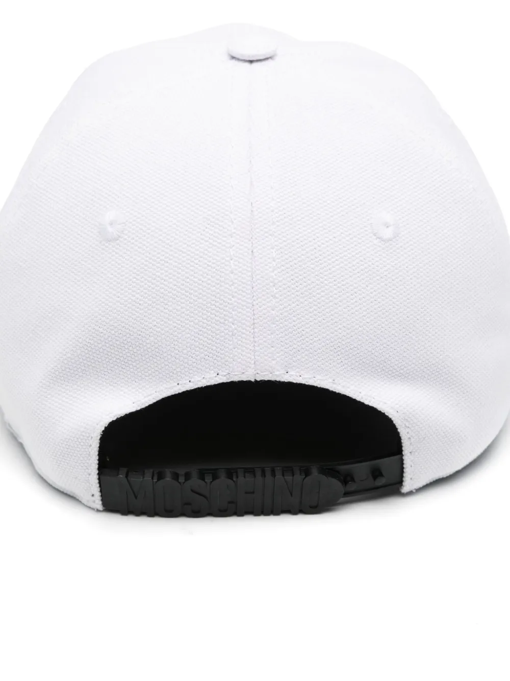 Moschino embroidered-logo baseball cap - Wit