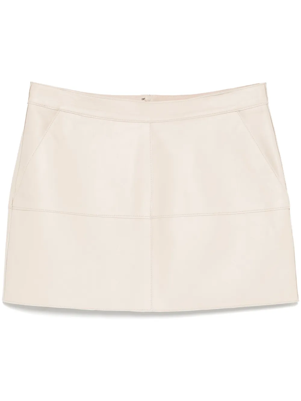 P.A.R.O.S.H. leather mini skirt | Neutrals | Image 1