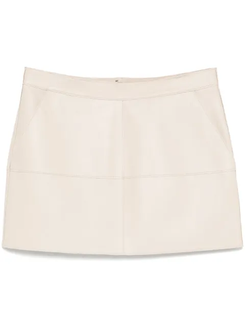 P.A.R.O.S.H. leather mini skirt