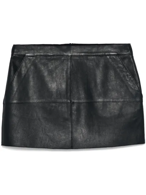 P.A.R.O.S.H. leather mini skirt