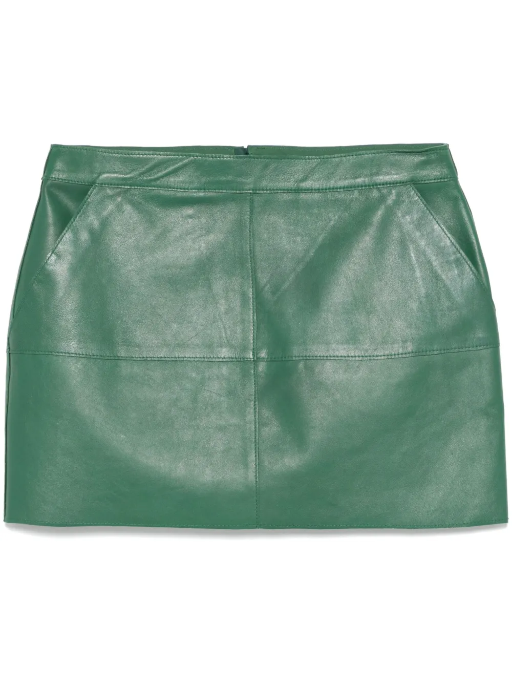 leather mini skirt