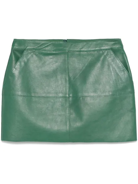 P.A.R.O.S.H. leather mini skirt