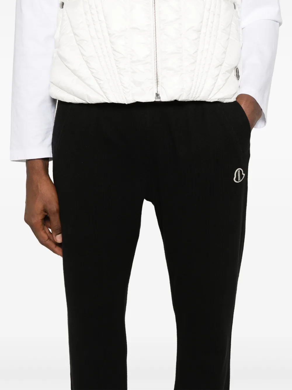 Moncler Genius Cotton Track Pants In Black