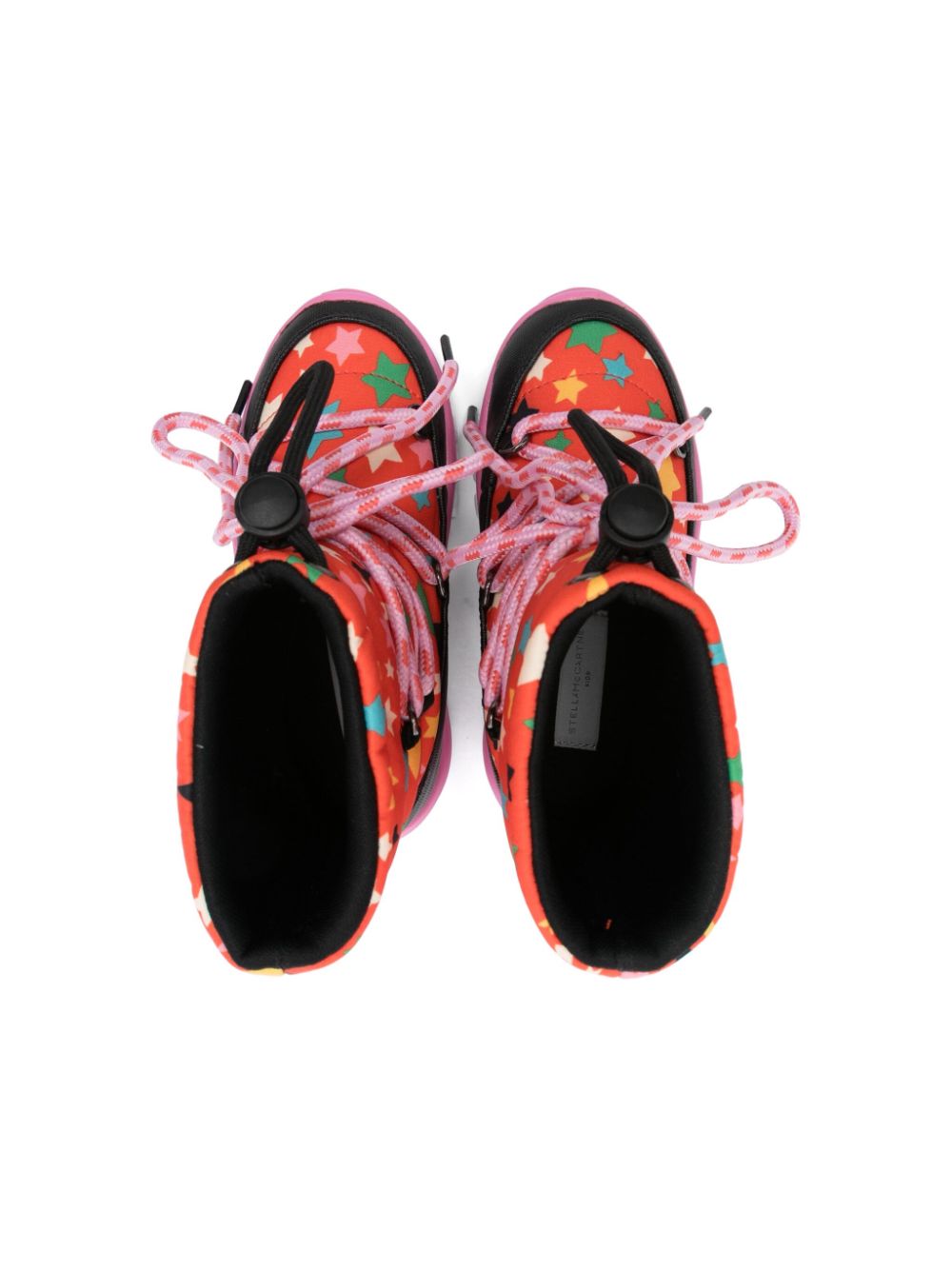 Stella McCartney Kids ski-print snow boots Orange