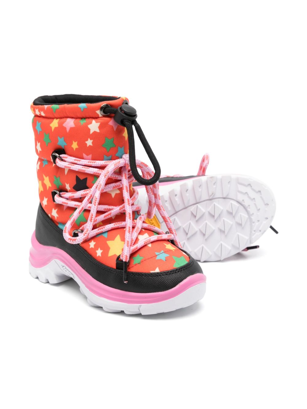 Stella McCartney Kids ski-print snow boots - Oranje