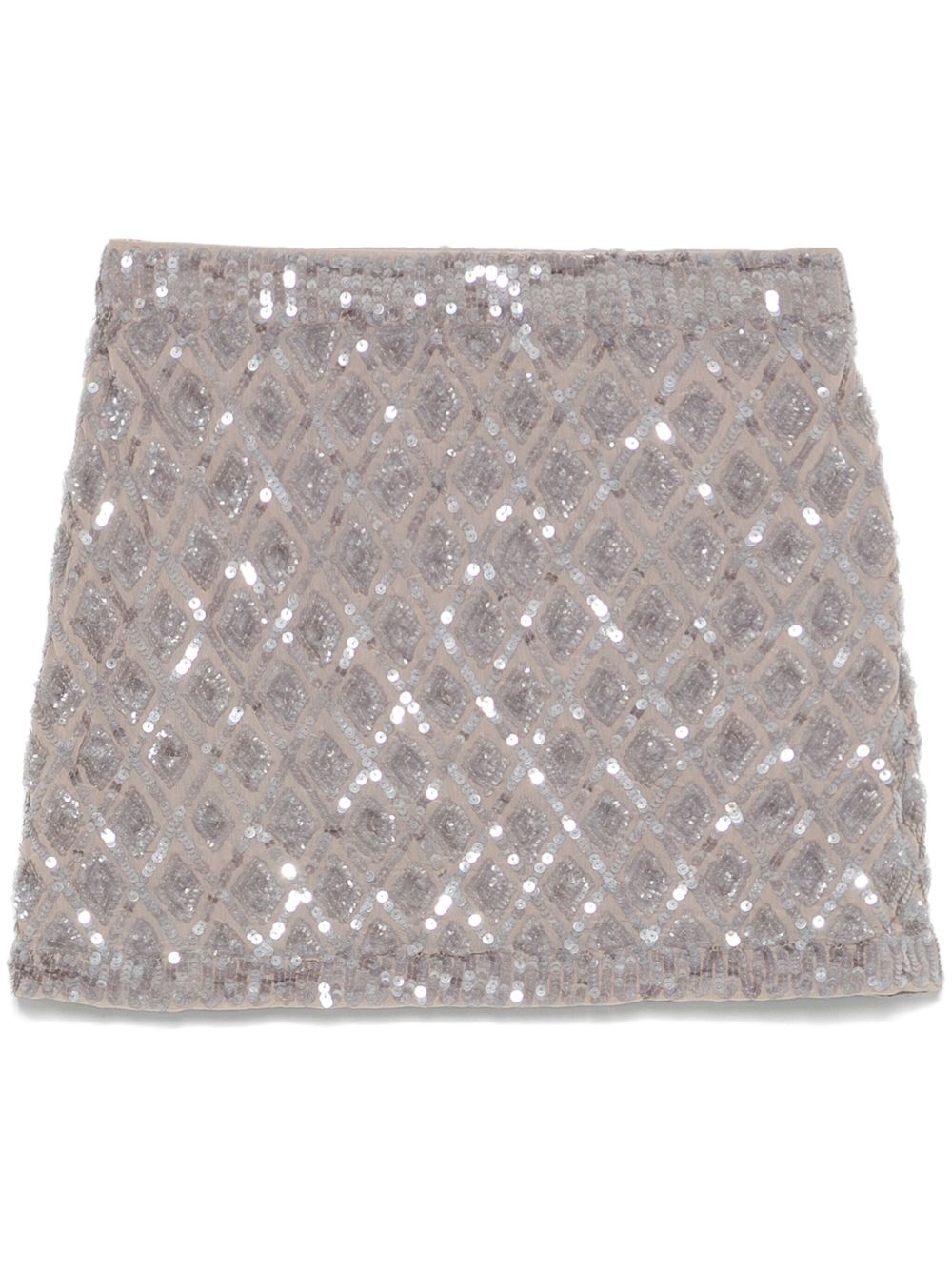 sequinned mini skirt